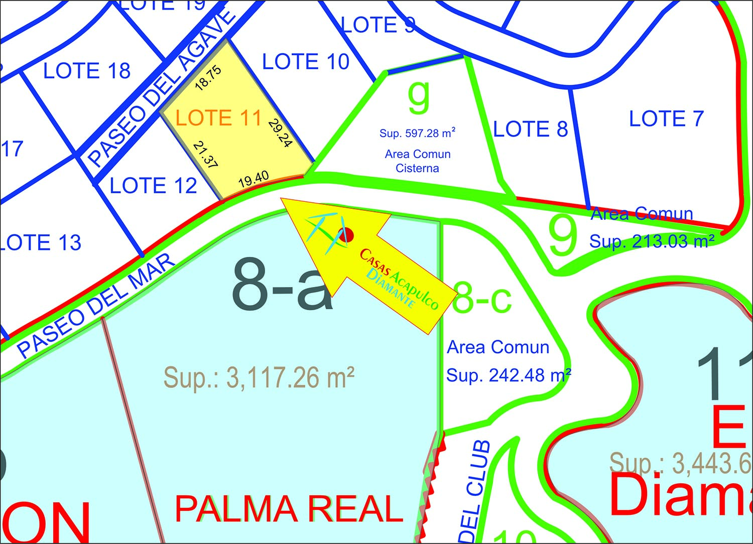 Terreno Paseo del Agave - Planos Real Diamante 2 Terreno Paseo del Agave - Planos Real Diamante 2